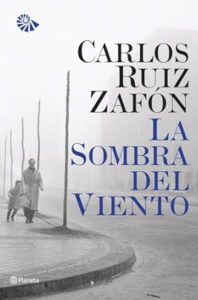 Portada del libro la sombra del viento de Carlos Ruiz Zafón